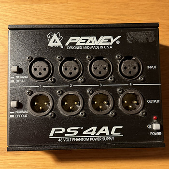 Peavey PS 4AC — 4-kanaline 48V phantom-toiteplokk