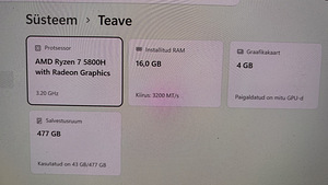 ASUS Vivobook 14" OLED ekraan, 4gb graafika (2 foto / 9)