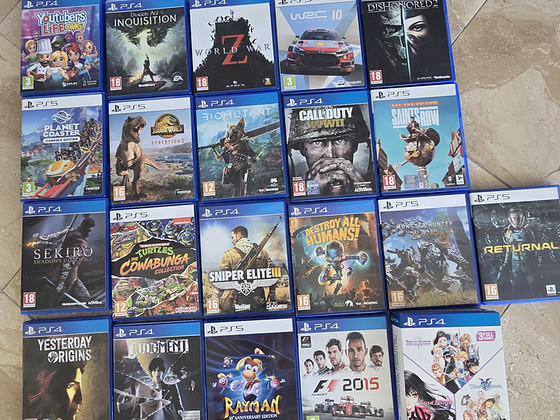 Erinevad Playstation mängud + PS3 Konsool