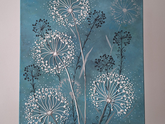 Maal "Võililled" 70x50. Картина "Одуванчики" 70х50.