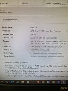 Lauaarvuti komplekt, Ryzen 7 / RX 480 / 16GB RAM (4 foto / 10)