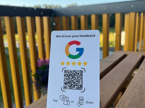 Google Review NFC + QR Stend