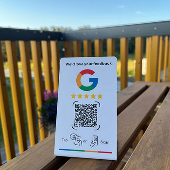 Google Review NFC + QR Stend