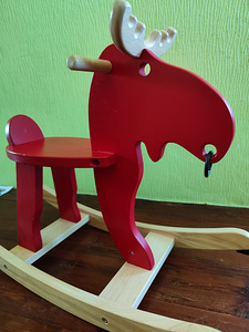 Ikea puidust põder-kiiktool (2 foto / 4)