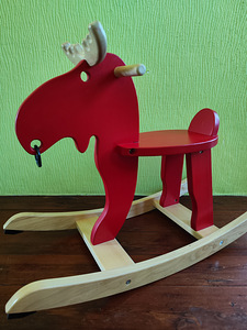 Ikea puidust põder-kiiktool (3 foto / 4)