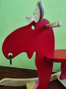 Ikea puidust põder-kiiktool (4 foto / 4)