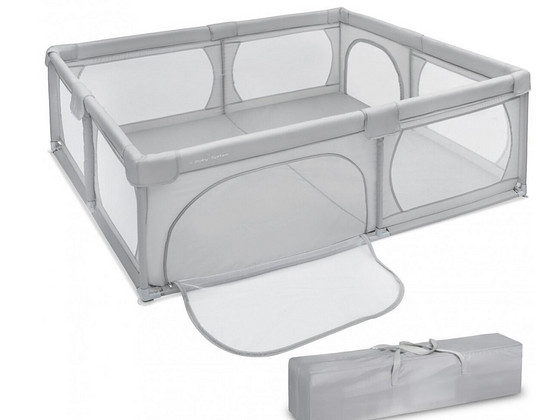 Suur laste mänguaed Moby-System, hall, 200 × 160 cm