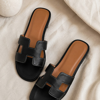 Hermes style шлепки