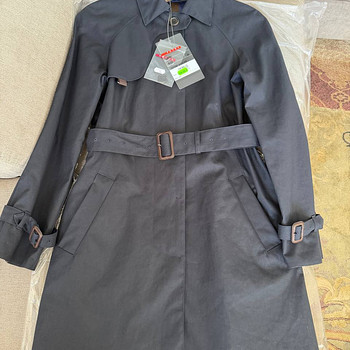 Prada Original New Vintage Deep Blue Trench Coat
