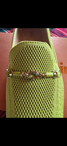 Baldinini Original New Green Leather Loafers (3 foto / 9)