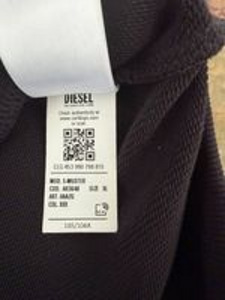 Diesel оригинальное новое оверсайз чёрное худи (2 фото из 8)