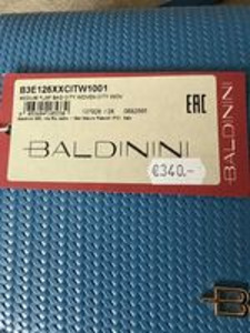 Оригинальная новая синяя кожаная сумка через плечо Baldinini (5 фото из 8)