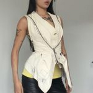 Оригинальный топ Rick Owens цвета Off White (5 фото из 6)