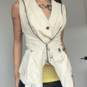 Оригинальный топ Rick Owens цвета Off White (6 фото из 6)