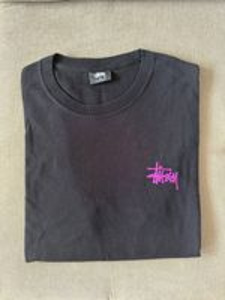 Stussy Original Black Logo T-Shirt Pink Logo (2 foto / 7)