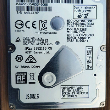 Жесткий диск Hitachi/HGST 500 ГБ 2.5" 5400 rpm SATA 6 ГБ/с