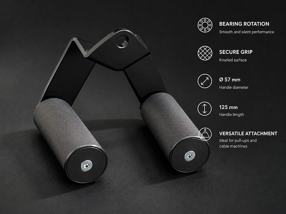 Rotating Grip Pull-Up & Cable Attachment | 57 mm Handles | B