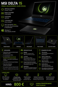 MSI Delta 15 (3 фото из 3)