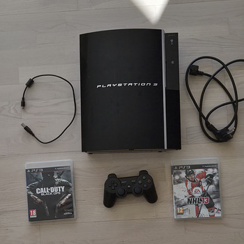 Playstation 3 originaal + 2 mängu