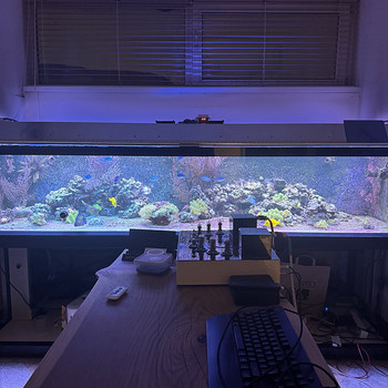 830-liitrine akvaarium ja septik koos varustusega.