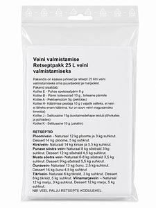 Veini valmistamise retseptipakk 25 l (2 foto / 2)