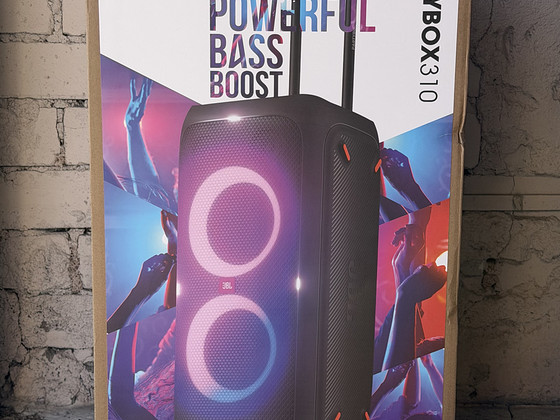 JBL Partybox 310 must. Uus! Garantii kuni 08.2028