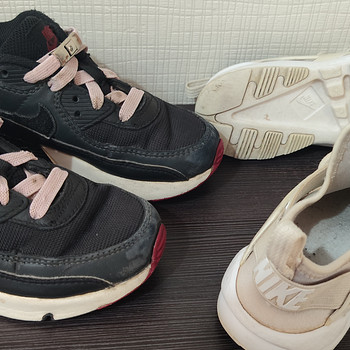 Кроссовки 30 Nike Air Max, 2 пары, детская обувь без шнурков