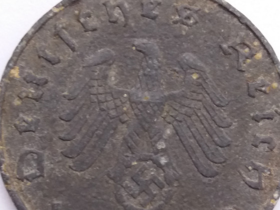 10 рейхспфеннигов (reichspfennig) 1943 A Германия, 3-й рейх.