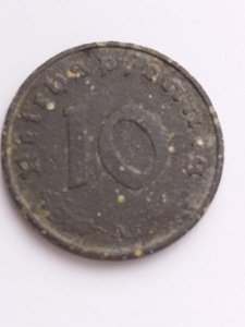 10 рейхспфеннигов (reichspfennig) 1943 A Германия, 3-й рейх. (6 фото из 7)