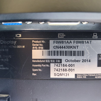 24 tolli HP monitor