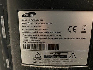 40" teler Samsung LE40C650L1W (3 foto / 3)