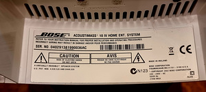Bose Acousticmass 10 IV 5.1-kanaline kodukinosüsteem (8 foto / 10)