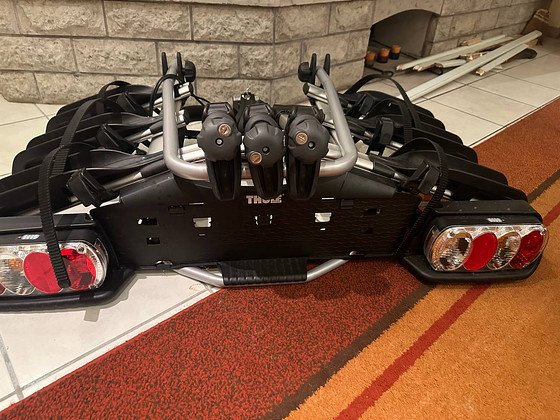 Thule EuroWay G2 922, 3 rattale, 13-pin, väga heas korras