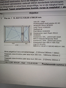 Müüa kasutatud kolmekordsed plastikaknad (1 foto / 2)