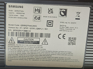 Samsung QE85Q7FAAU 85″ 4K UHD QLED teler, must (2 foto / 2)