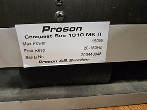 Proson Conquest Sub 1010 MK II (7 foto / 7)