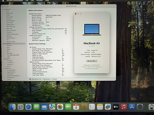 Apple Macbook Air 13 M1 8/256GB Gold, шведская раскладка, состояние как у нового... (5 фото из 7)