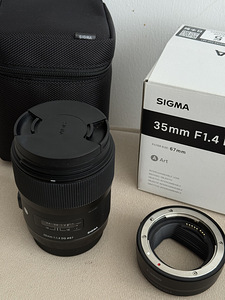 Sigma 35mm f/1.4 Art (Canon EF) + Canon EF-EOS R adapter + G (2 foto / 2)