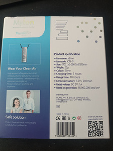 My iOn Therapy Air by Zepter Portable Personal Air Purifier (2 foto / 2)