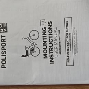 Jalgratta pakiraamile kinnitatav lasteiste Polisport Guppy Junior (8 foto / 8)