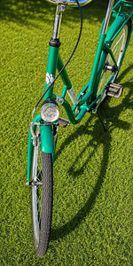 26" Retro Line linnajalgratas – väga ilus roheline! (2 foto / 5)