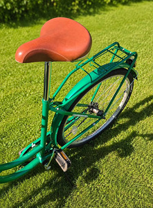 26" Retro Line linnajalgratas – väga ilus roheline! (3 foto / 5)