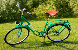 26" Retro Line linnajalgratas – väga ilus roheline! (1 foto / 5)