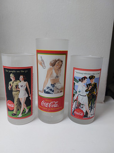 3 vintage Coca-Cola klaasi (1 foto / 3)
