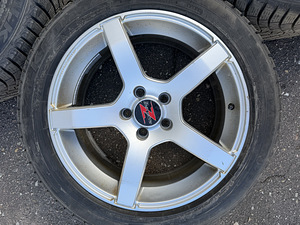 17" диски Barzetta 5x108 + 225/50/17 Falken m+s 7-7,5 мм (6 фото из 8)