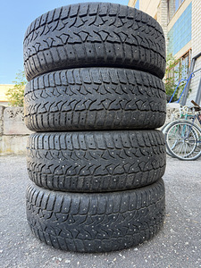 18" оригинальные диски Mitsubishi 5x114,3 + шипованные шины 225/55 (2 фото из 8)