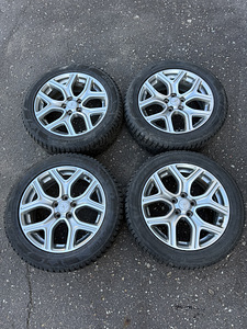 18" оригинальные диски Mitsubishi 5x114,3 + шипованные шины 225/55 (4 фото из 8)