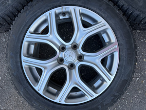 18" оригинальные диски Mitsubishi 5x114,3 + шипованные шины 225/55 (7 фото из 8)
