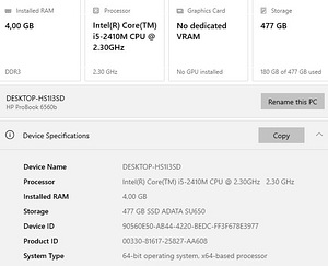 HP ProBook 6560b 15,6 i5-2410M RAM4GB SSD480GB (6 foto / 6)