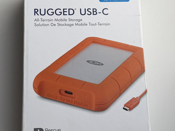 LaCie Rugged USB-C 4TB , Orange